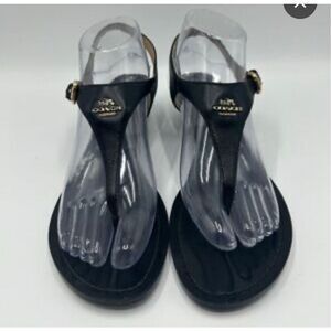 COACH Black Sandals Size 7.5